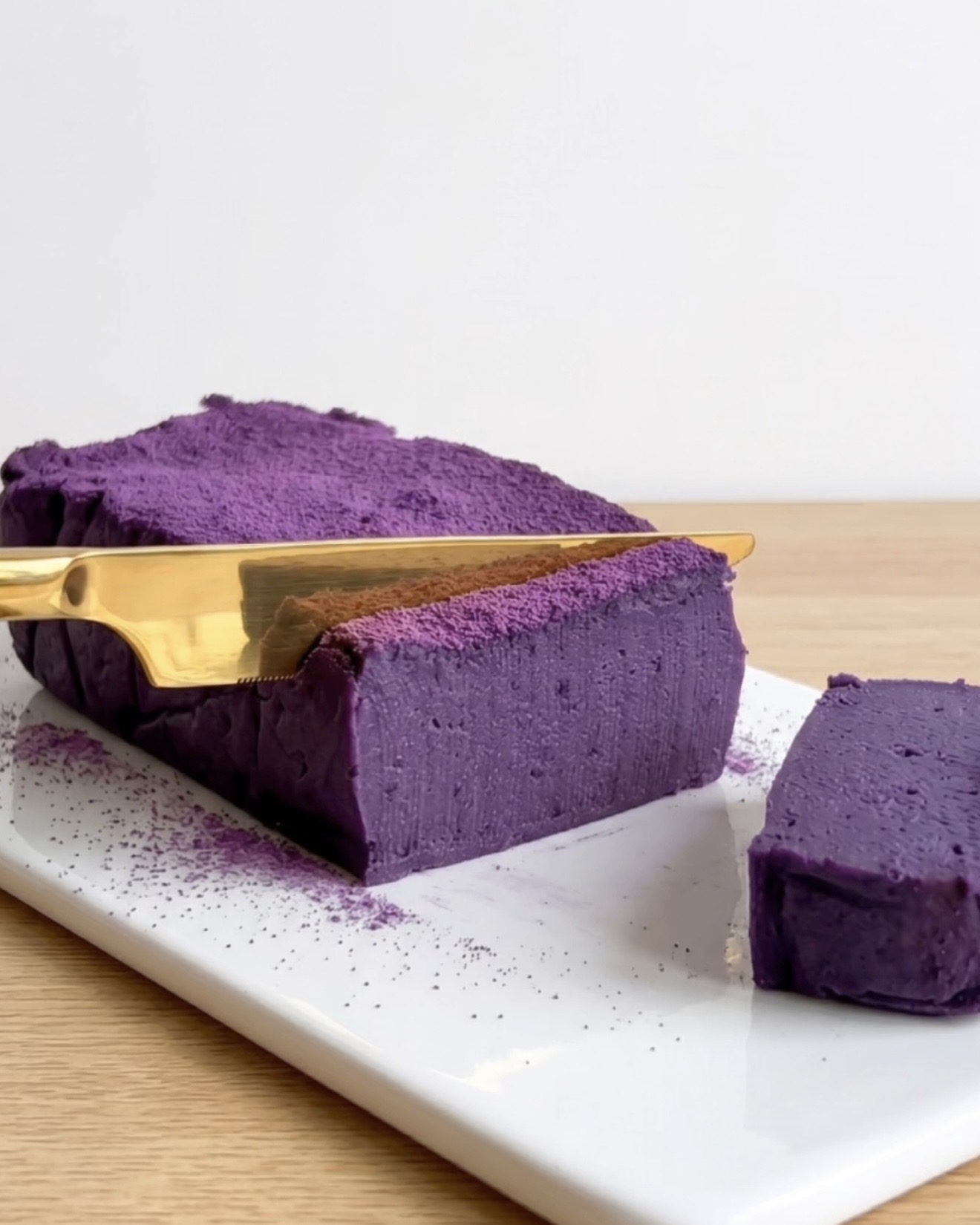 Ube Tofu Fudge Brownies (Gezond & Eiwitrijk)