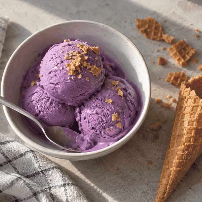 Ube IJscrème Recept: Romig Paars Yam IJscrème