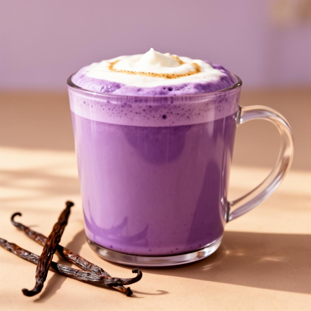 Ube Vanille Latte Recept